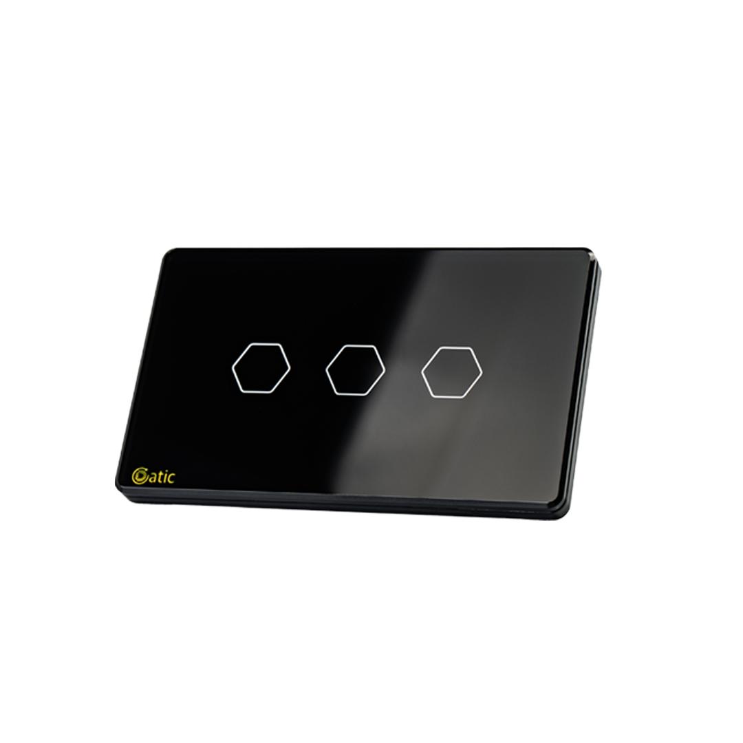 Công Tắc Hunonic Datic Wifi 3 Nút Đen/Trắng