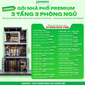 Gói nhà phố Premium 3 tầng 3 ngủ